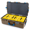 Pelican 1615 Air Case, Dark Desert Dirt with Blue Handles & Latches ColorCase