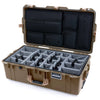 Pelican 1615 Air Case, Dark Desert Dirt with Desert Tan Handles & Latches ColorCase