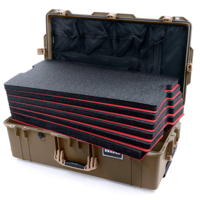 Pelican 1615 Air Case, Dark Desert Dirt with Desert Tan Handles & Latches ColorCase