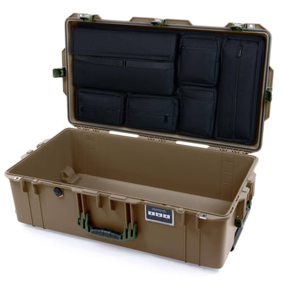 Pelican 1615 Air Case, Dark Desert Dirt with OD Green Handles & Latches ColorCase