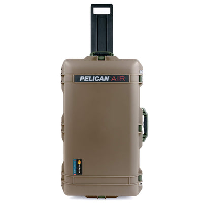 Pelican 1615 Air Case, Dark Desert Dirt with OD Green Handles & Latches ColorCase