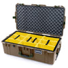 Pelican 1615 Air Case, Dark Desert Dirt with OD Green Handles & Latches ColorCase