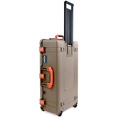 Pelican 1615 Air Case, Dark Desert Dirt with Orange Handles & Latches ColorCase
