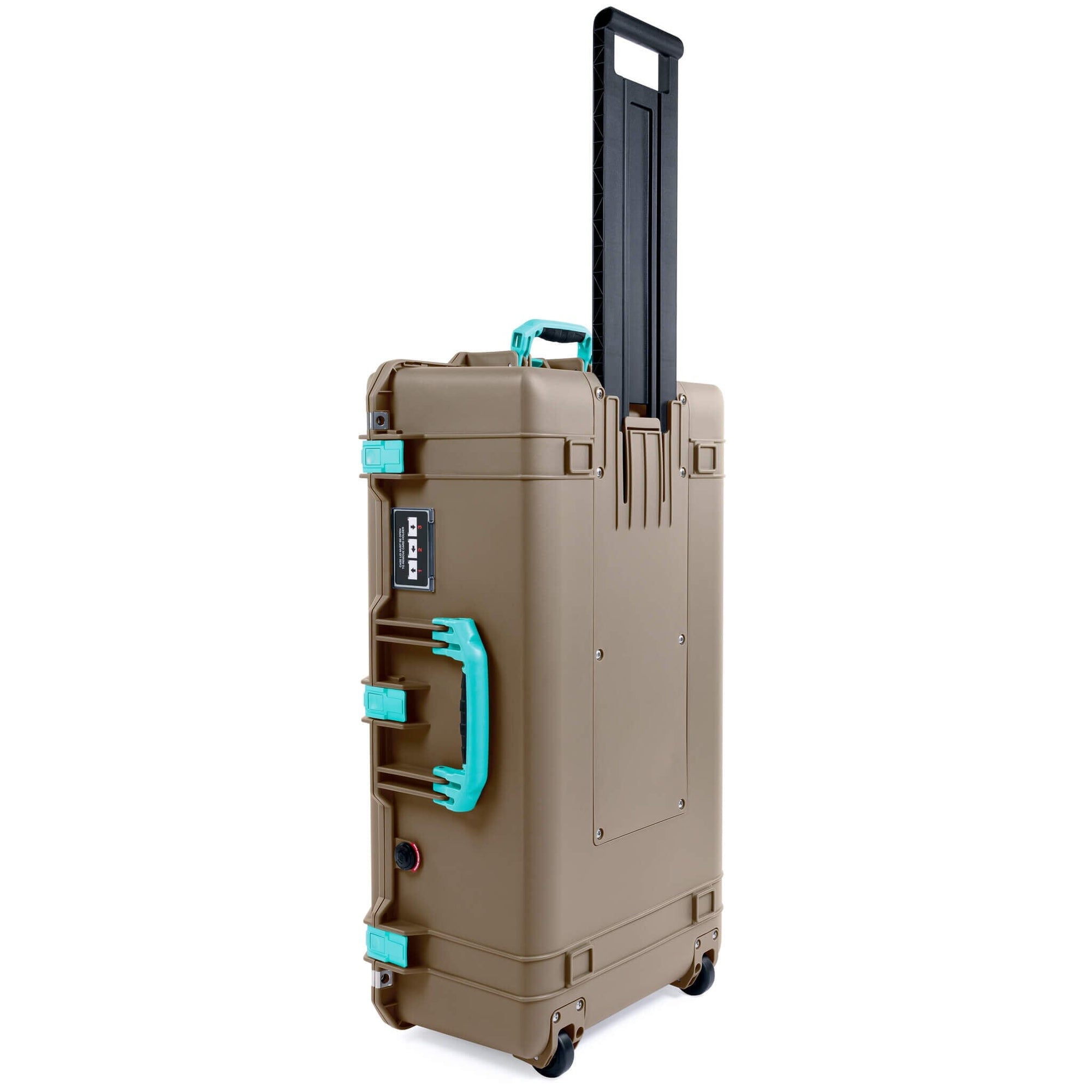 Pelican 1615 Air Case, Dark Desert Dirt with Teal Handles & Latches ColorCase