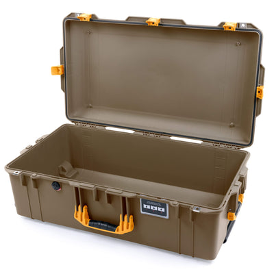 Pelican 1615 Air Case, Dark Desert Dirt with Yellow Handles & Latches ColorCase