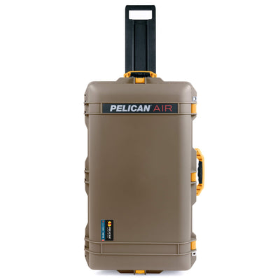 Pelican 1615 Air Case, Dark Desert Dirt with Yellow Handles & Latches ColorCase