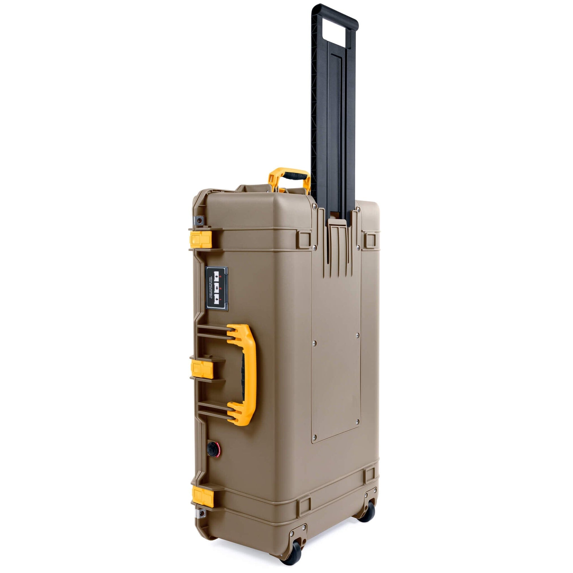 Pelican 1615 Air Case, Dark Desert Dirt with Yellow Handles & Latches ColorCase