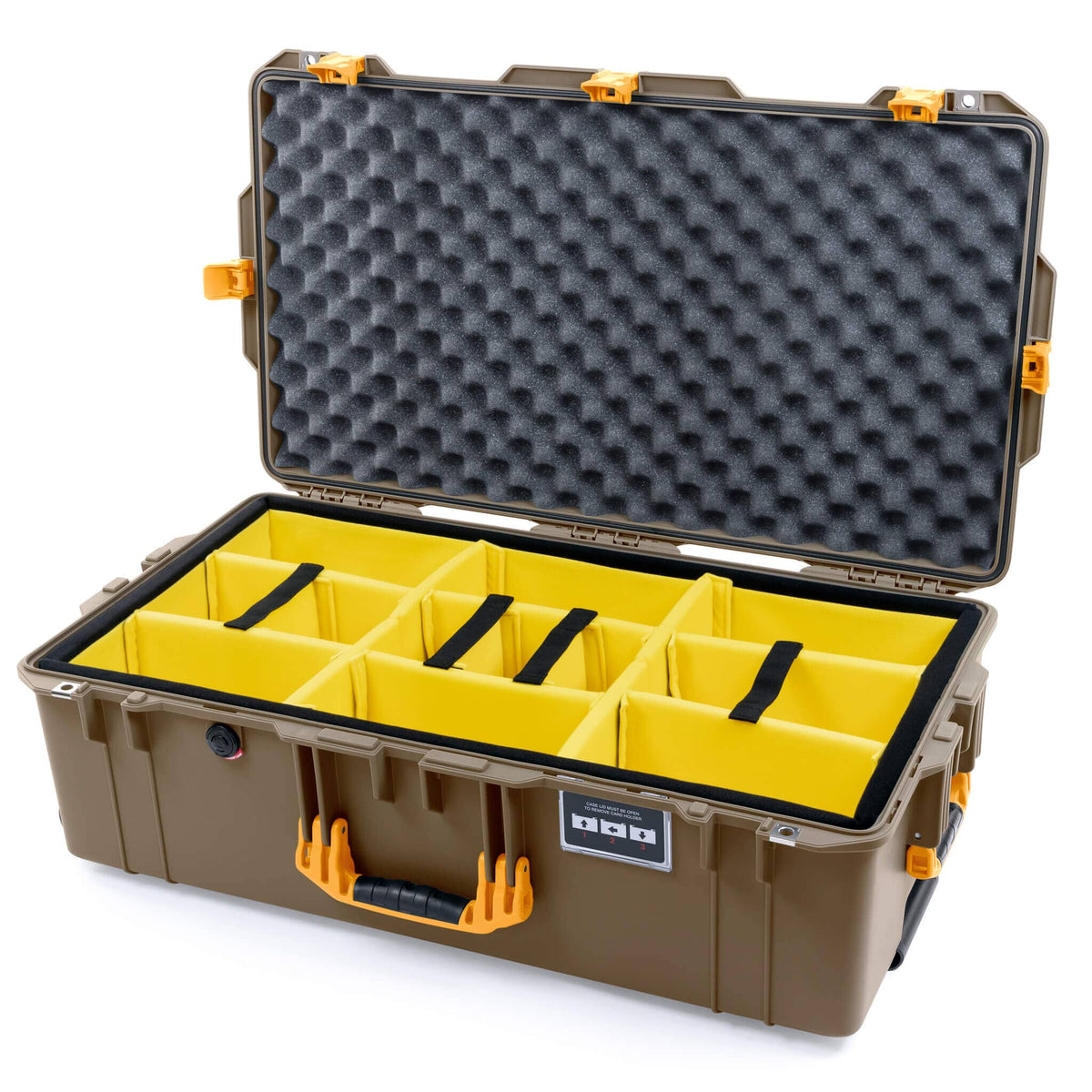 Pelican 1615 Air Case - Dark Desert Dirt &amp; Yellow