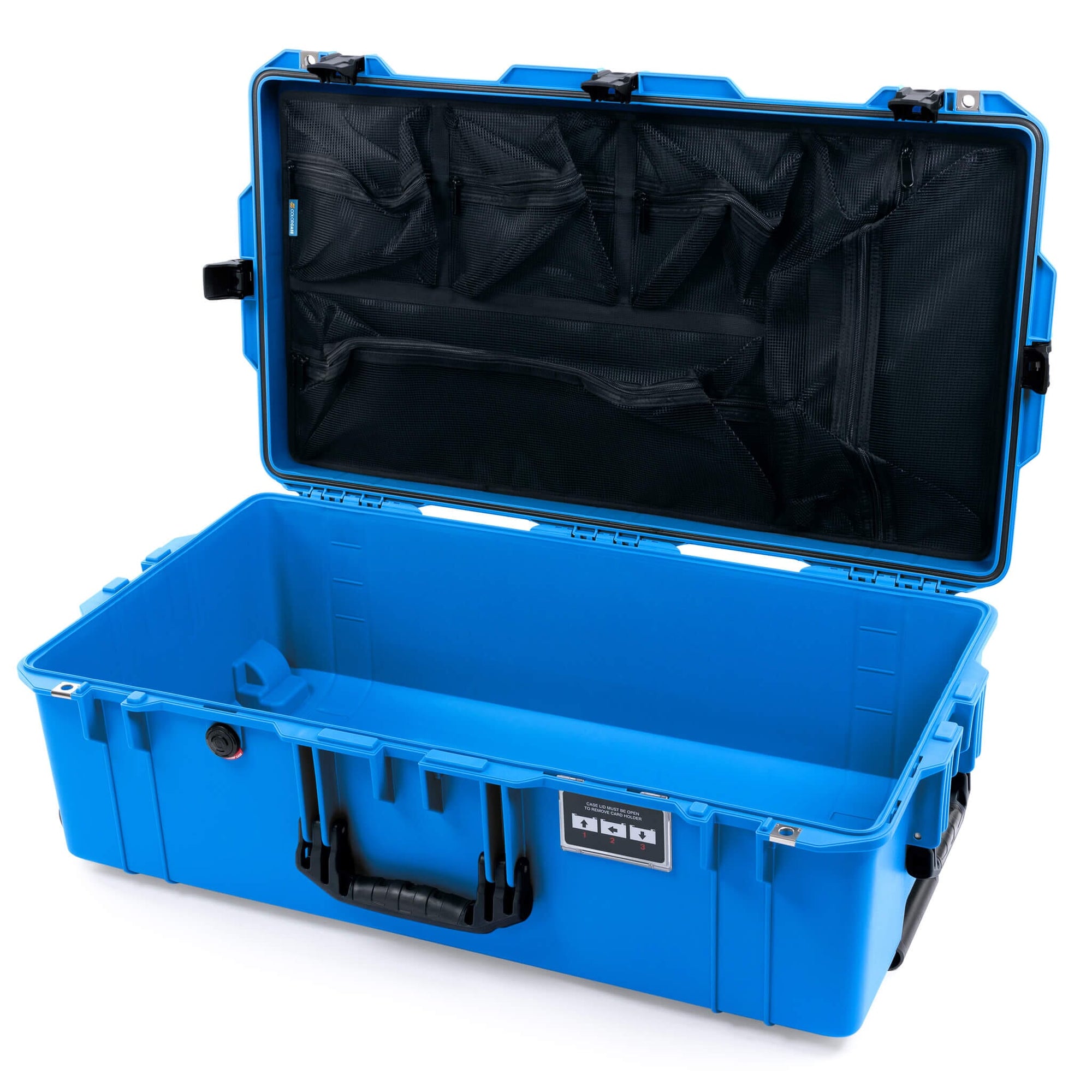 Black Pelican 1615 Air Case With Magenta Handles