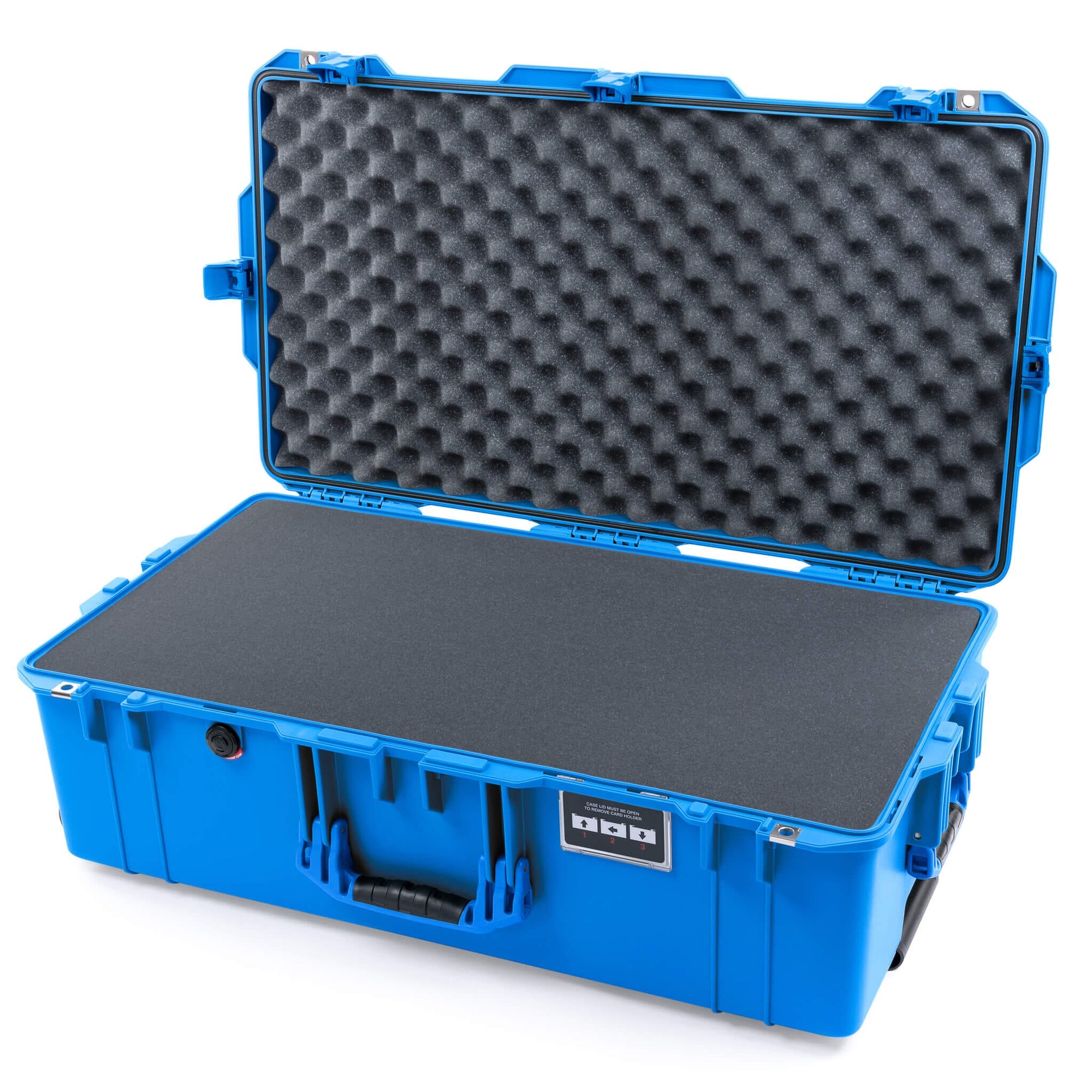 Pelican 1615 Air Case, Electric Blue Pick & Pluck Foam with Convoluted Lid Foam ColorCase 016150-0001-120-121