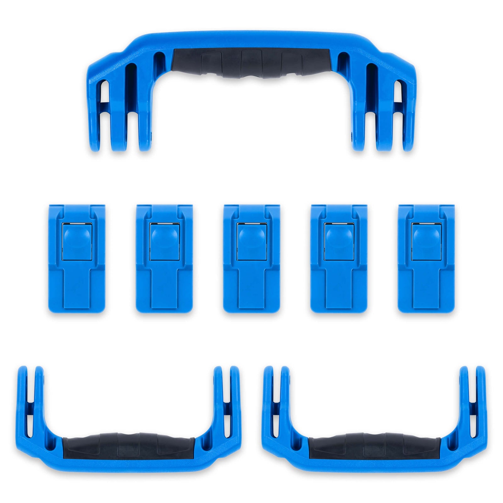 Pelican 1615 Air Replacement Handles & Latches, Blue (Set of 3 Handles, 5 Latches) ColorCase 