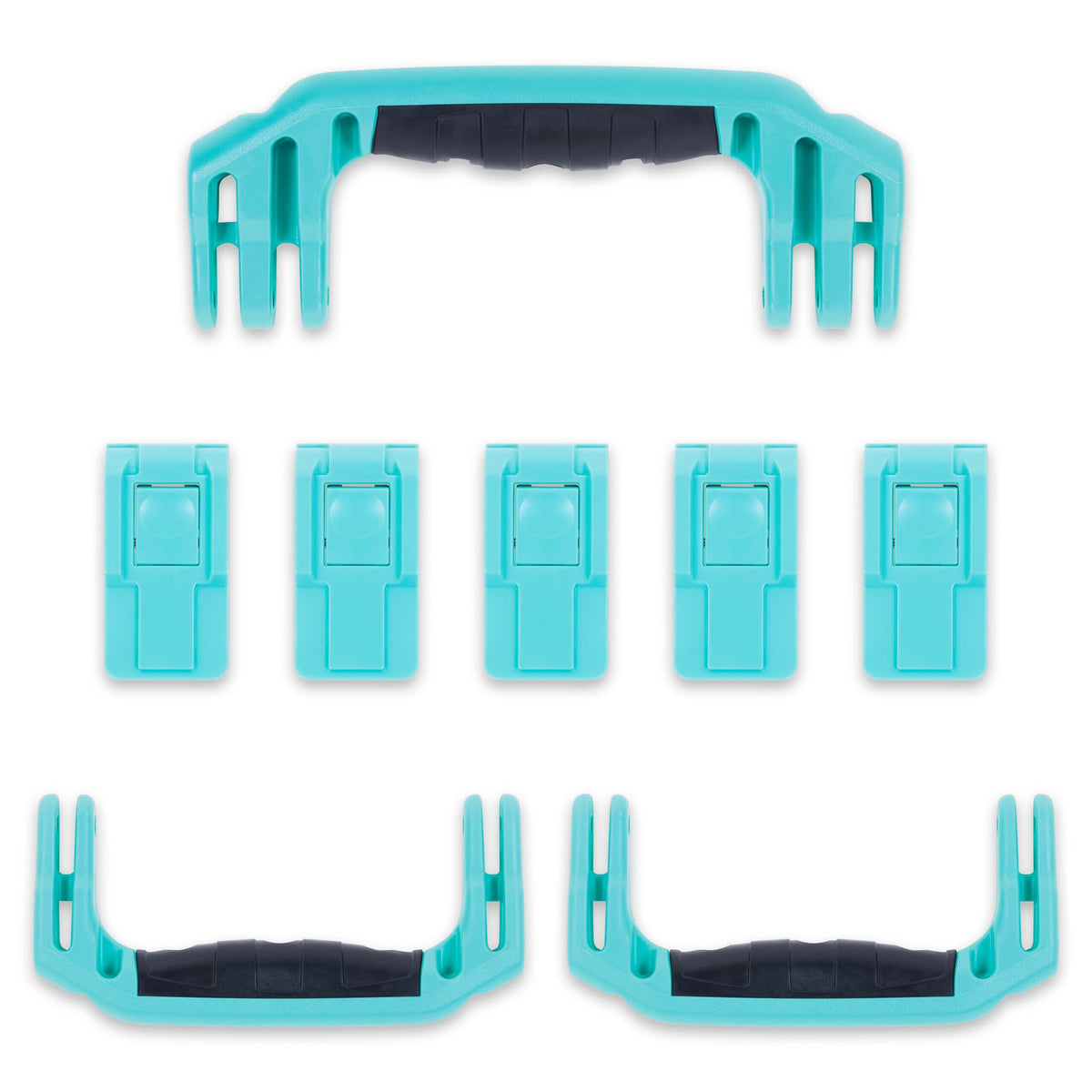 Pelican 1615 Air Replacement Handles &amp; Latches, Teal (Set of 3 Handles, 5 Latches) ColorCase 