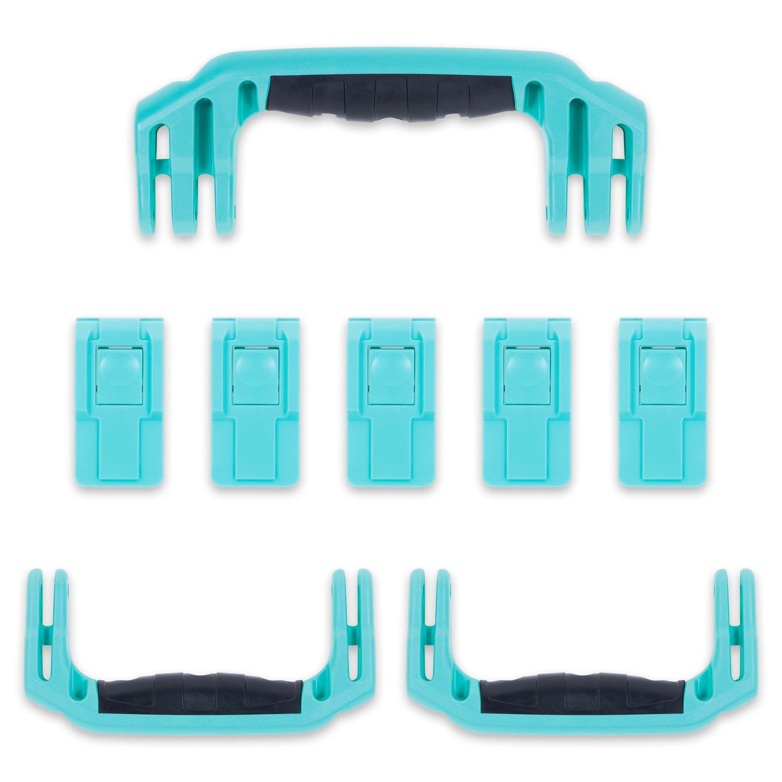 Pelican 1615 Air Replacement Handles & Latches, Teal (Set of 3 Handles, 5 Latches) ColorCase 