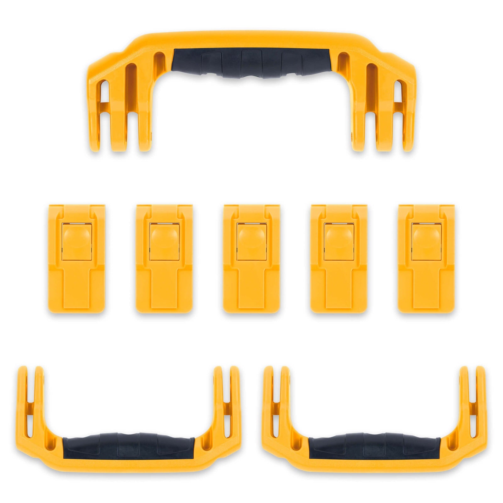 Pelican 1615 Air Replacement Handles & Latches, Yellow (Set of 3 Handles, 5 Latches) ColorCase 