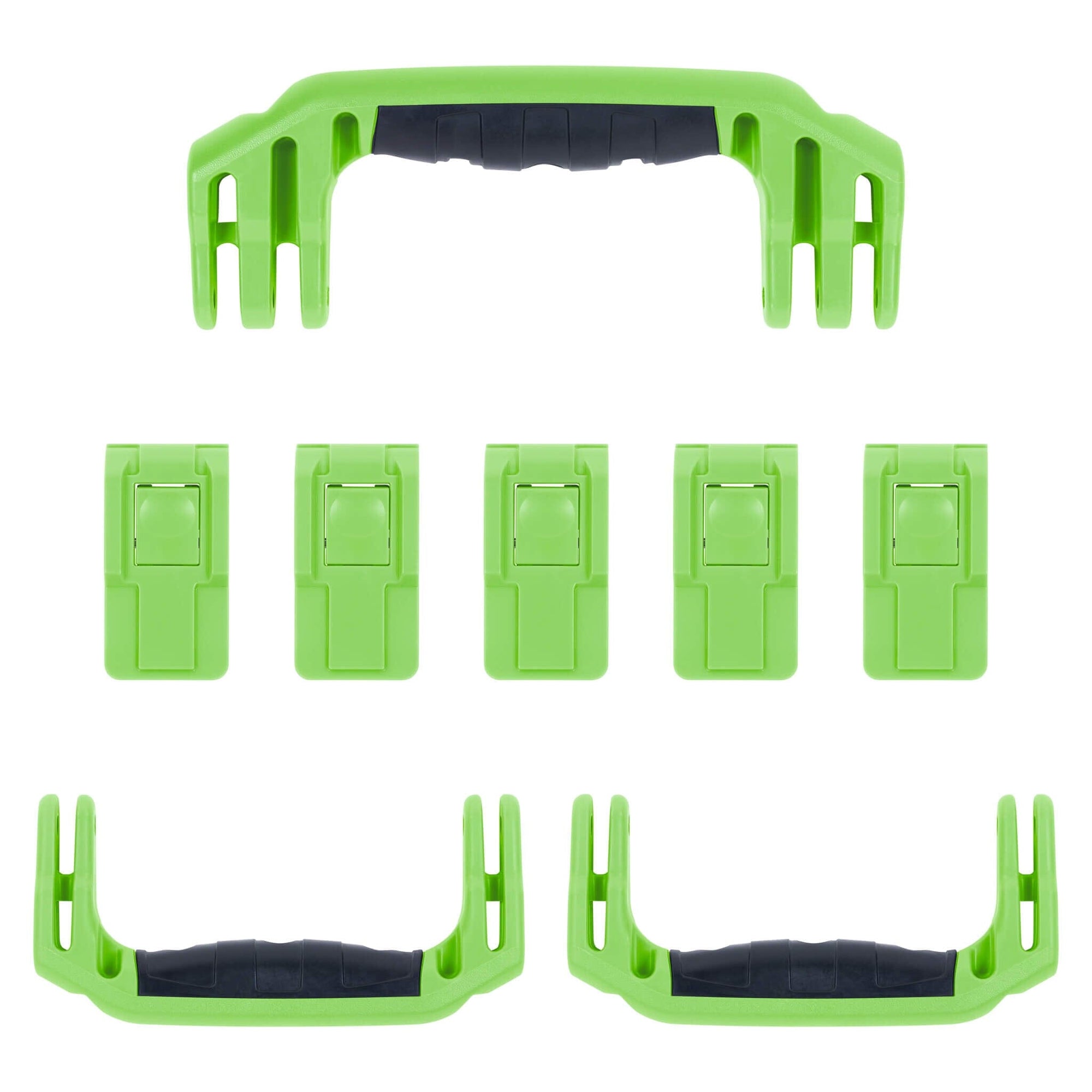 Pelican 1615 Air Replacement Handles & Latches, Lime Green (Set of 3 Handles, 5 Latches) ColorCase 