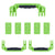 Pelican 1615 Air Replacement Handles & Latches, Lime Green (Set of 3 Handles, 5 Latches) ColorCase 