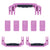 Pelican 1615 Air Replacement Handles & Latches, Magenta (Set of 3 Handles, 5 Latches) ColorCase 