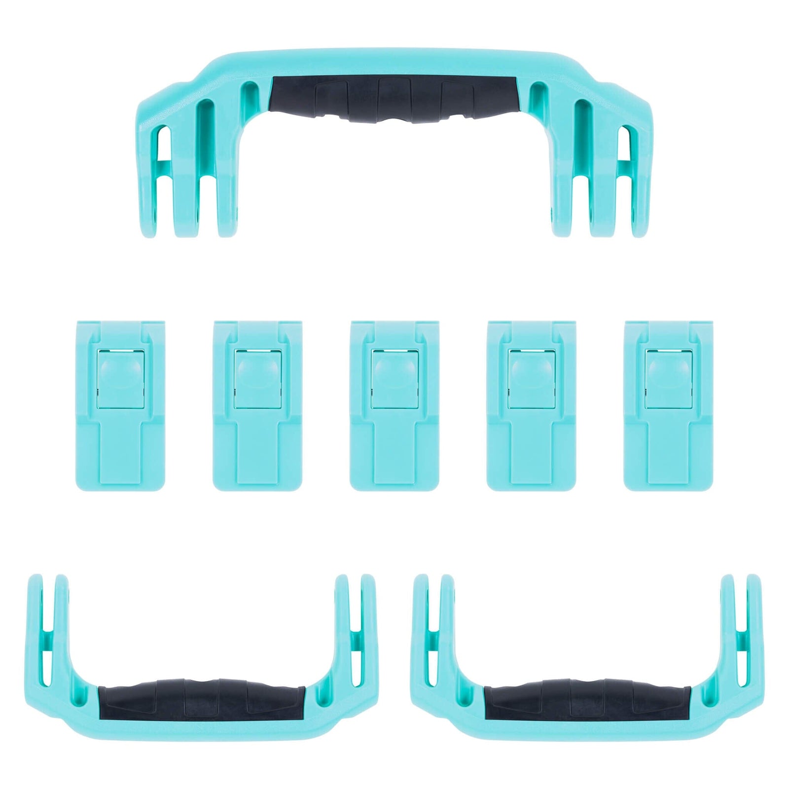 Pelican 1626 Air Replacement Handles & Latches, Teal (Set of 3 Handles, 5 Latches) ColorCase 