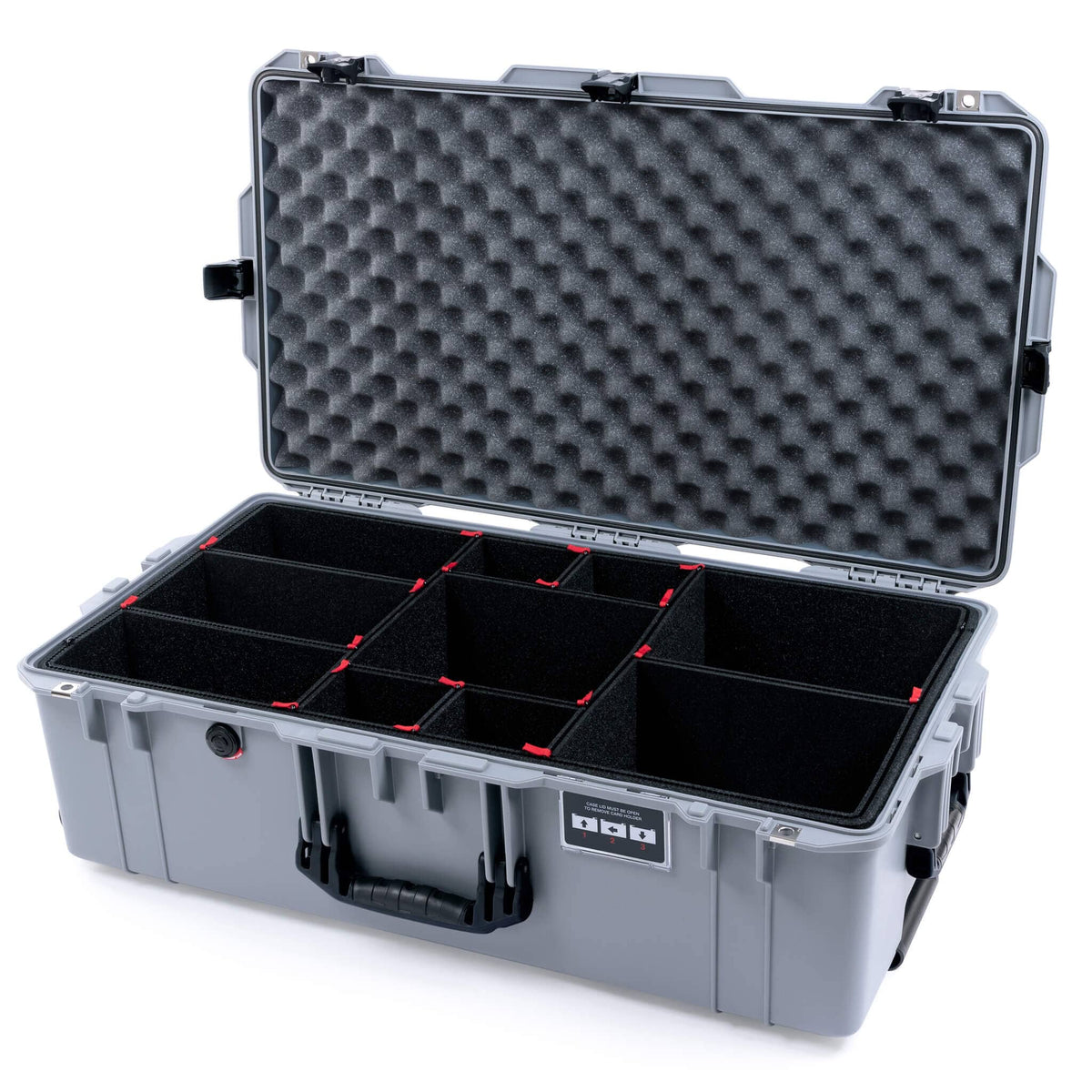 Pelican 1615 Air Case - Silver &amp; Black TSA Latches