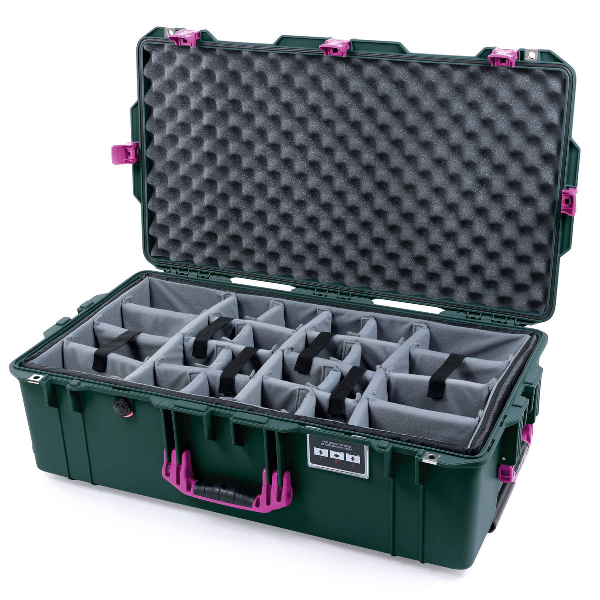Pelican 1615 Air Case - Trekking Green &amp; Magenta