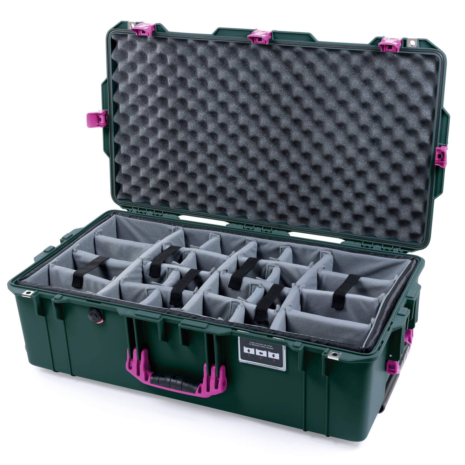 Pelican 1615 Air Case - Trekking Green & Magenta
