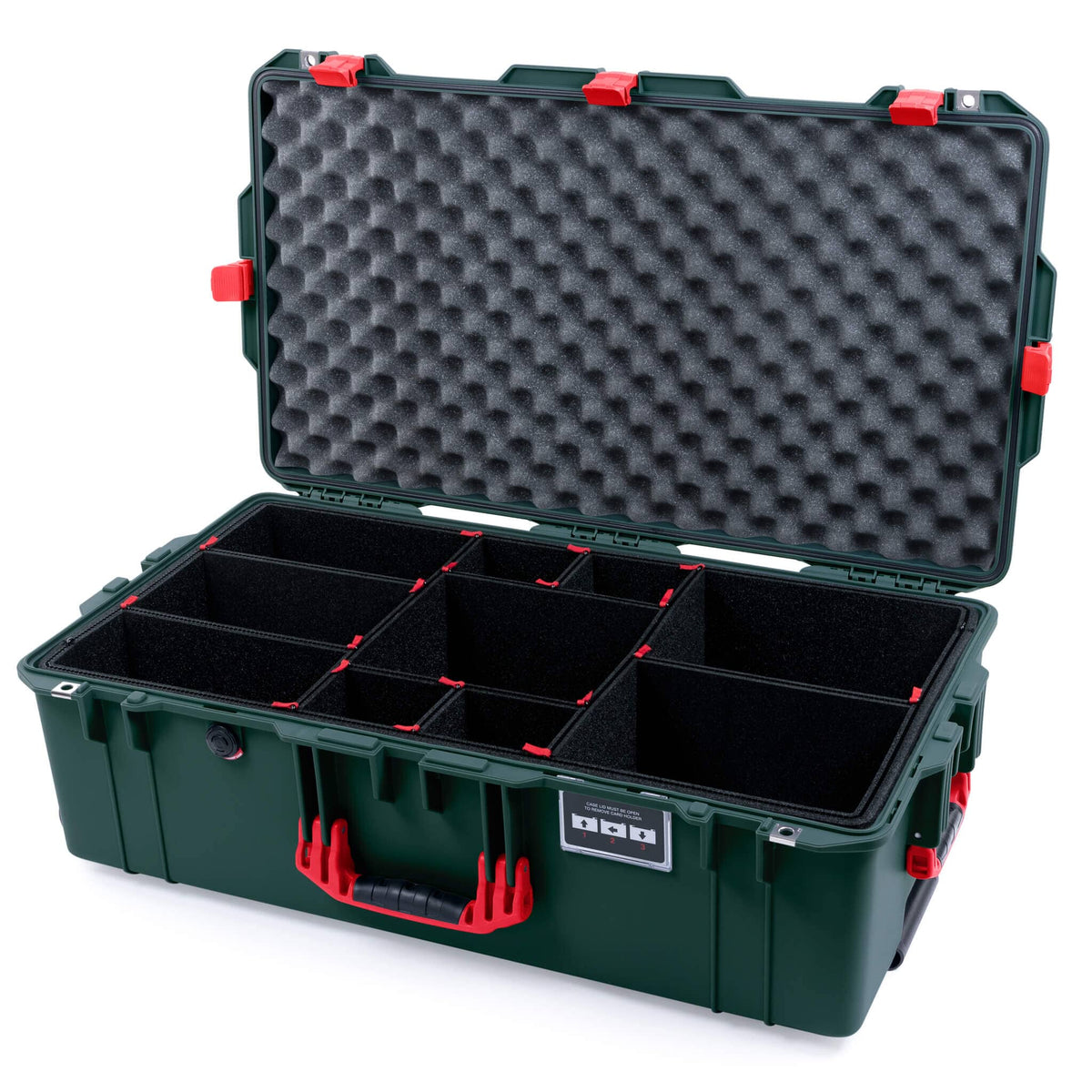 Pelican 1615 Air Case - Trekking Green &amp; Red