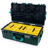 Pelican 1615 Air Case, Trekking Green with Teal Handles, Latches & Trolley ColorCase