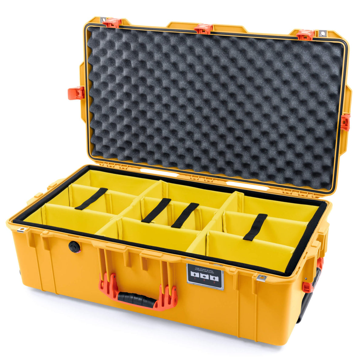 Pelican 1615 Air Case - Yellow &amp; Orange