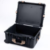 Pelican 1620 Case, Black with Desert Tan Handles & Latches None (Case Only) ColorCase 016200-0000-110-310