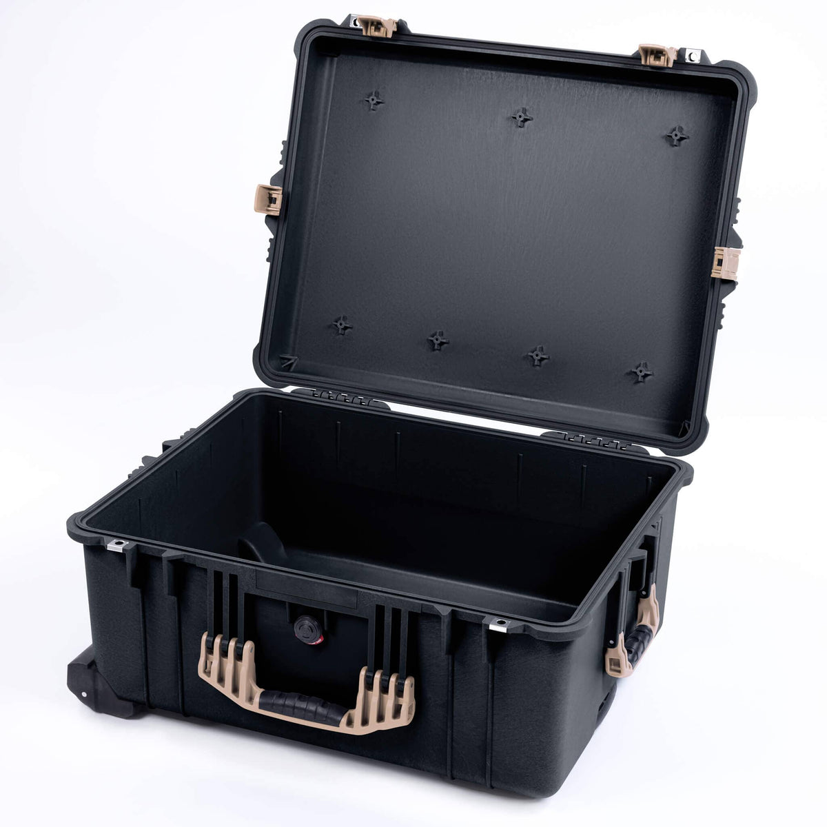 Pelican 1620 Case, Black with Desert Tan Handles &amp; Push-Button Latches None (Case Only) ColorCase 016200-0000-110-311