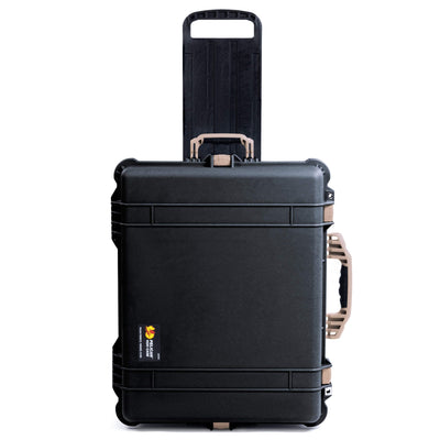 Pelican 1620 Case, Black with Desert Tan Handles & Latches ColorCase