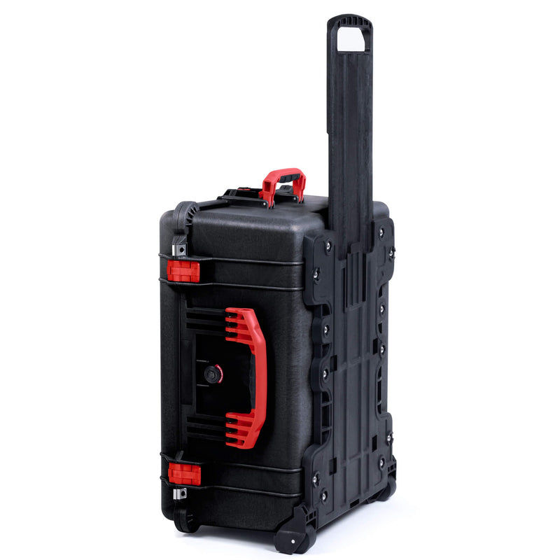 Pelican 1620 Case, Black with Red Handles & Latches ColorCase 