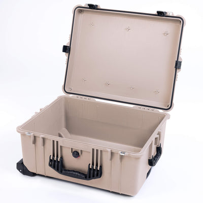 Pelican 1620 Case, Desert Tan with Black Handles & Push-Button Latches ColorCase