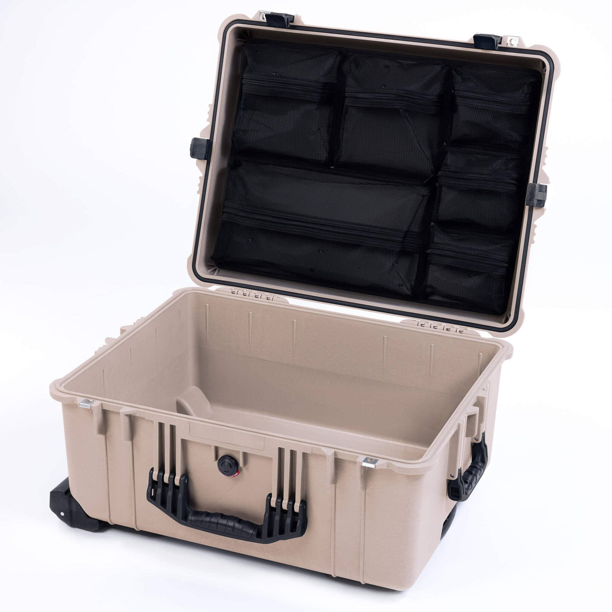 Pelican 1620 Case, Desert Tan with Black Handles &amp; Latches ColorCase 