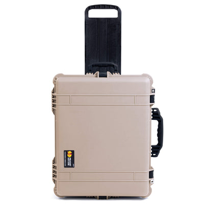 Pelican 1620 Case, Desert Tan with Black Handles & Push-Button Latches ColorCase