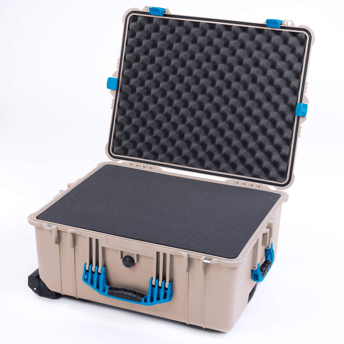Pelican 1620 Case, Desert Tan with Blue Handles &amp; Latches ColorCase 