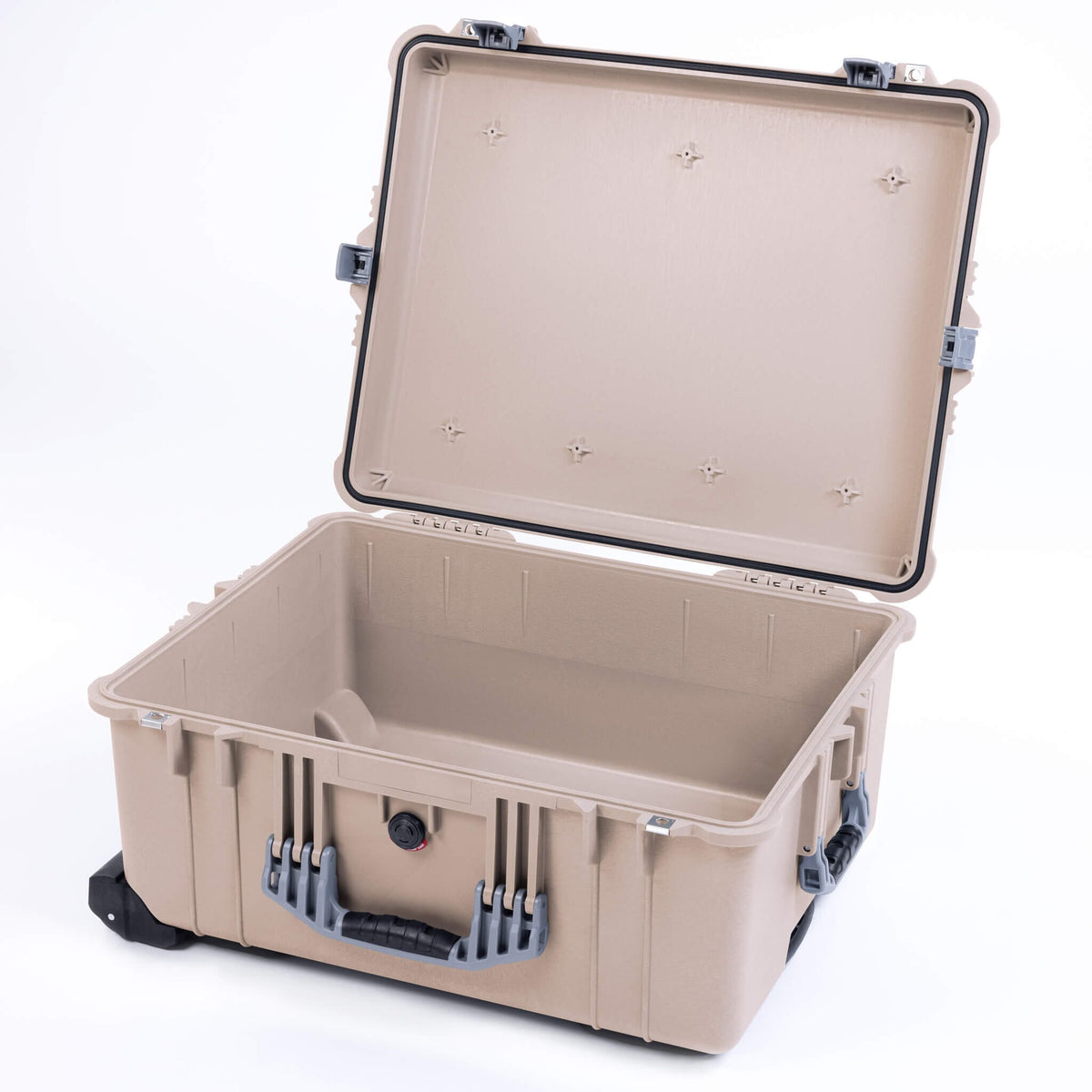 Pelican 1620 Case, Desert Tan with Silver Handles &amp; Push-Button Latches ColorCase 