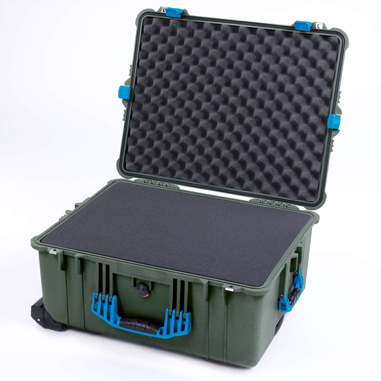 Pelican 1620 Case, OD Green with Blue Handles & Latches ColorCase 