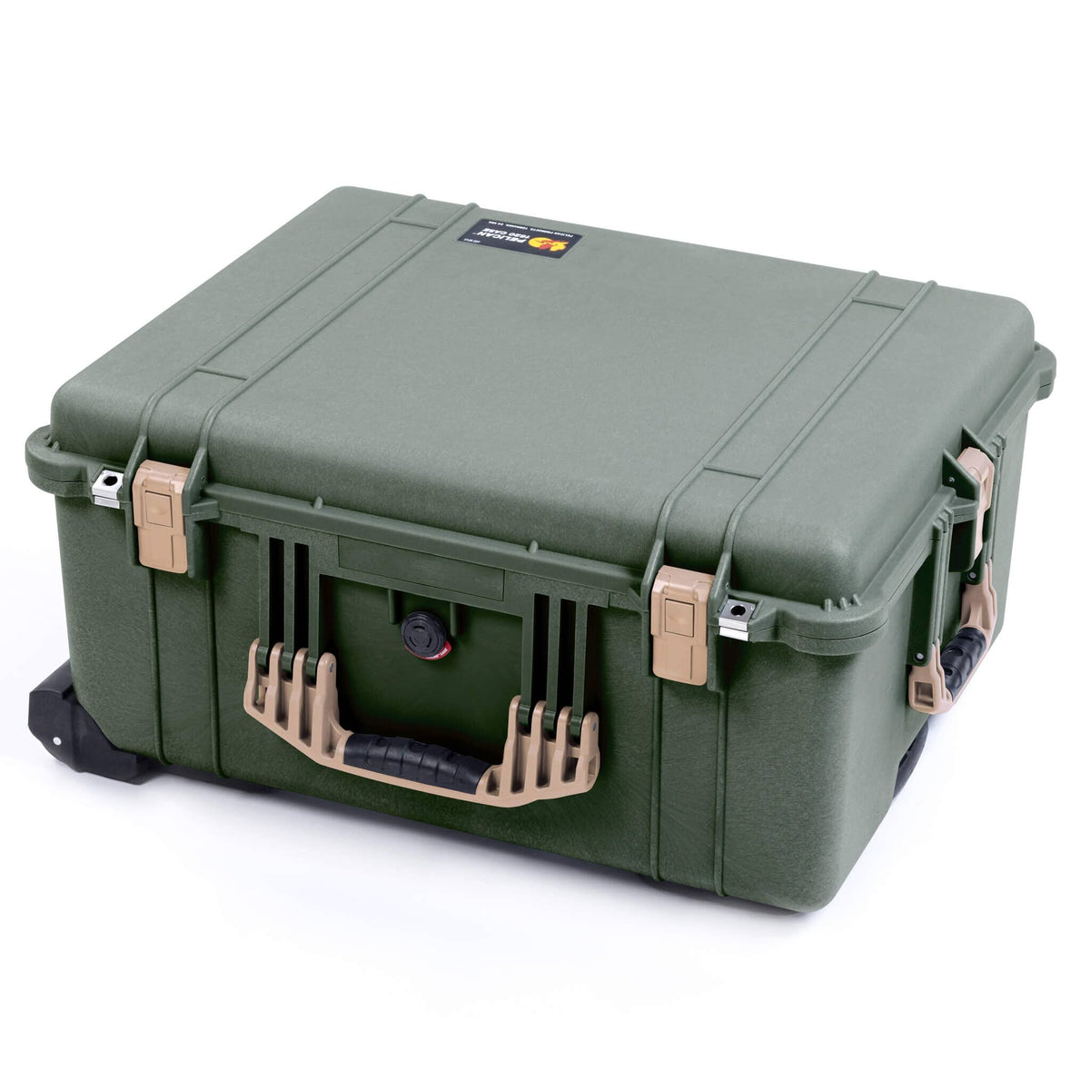Pelican 1620 Case, OD Green with Desert Tan Handles &amp; Push-Button Latches ColorCase 