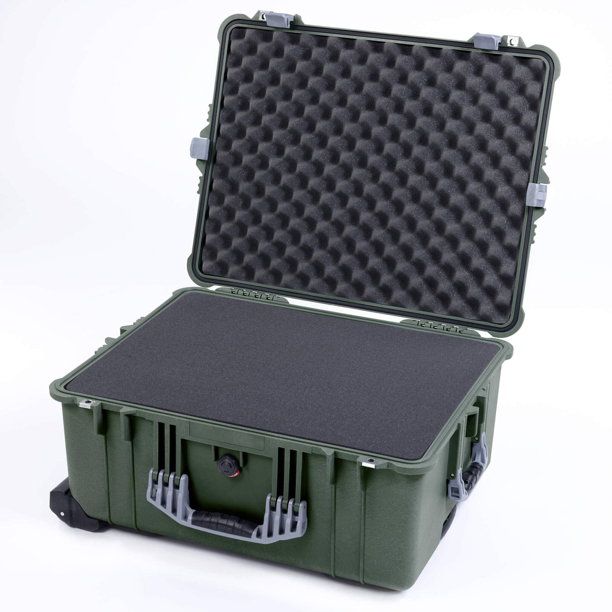 Pelican 1620 Case, OD Green with Silver Handles &amp; Latches ColorCase 