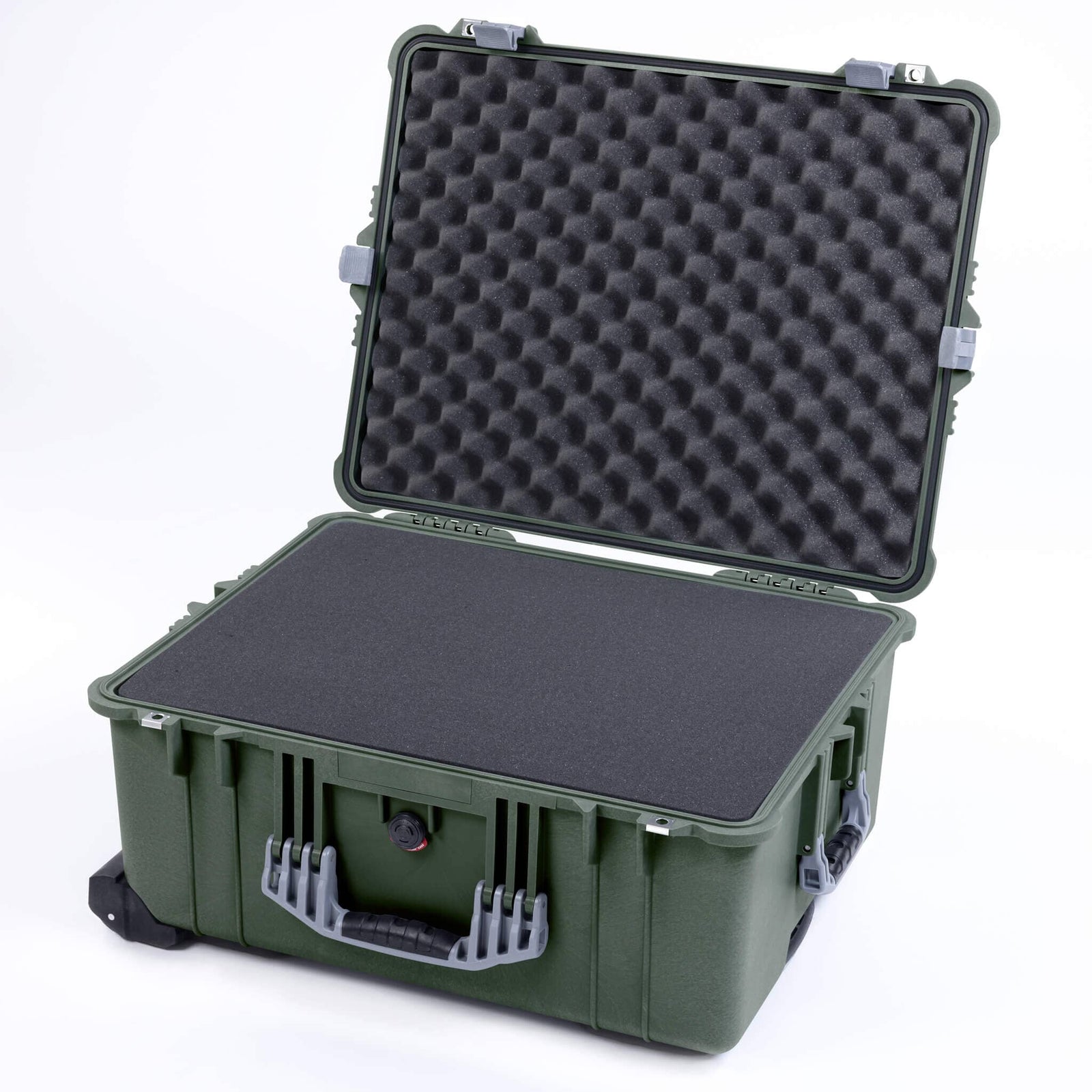 Pelican 1620 Case, OD Green with Silver Handles & Latches ColorCase 