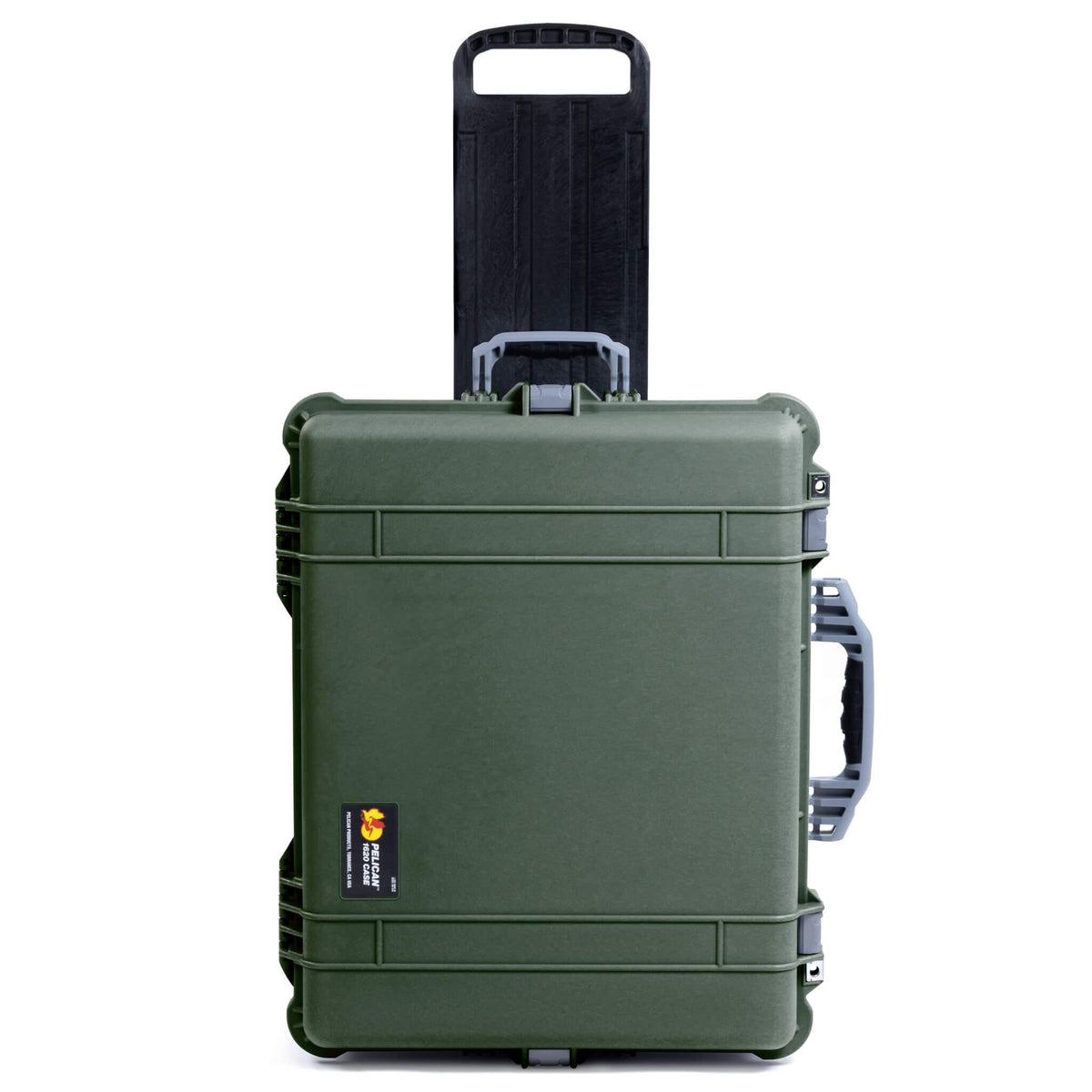 Pelican 1620 Case, OD Green with Silver Handles &amp; Push-Button Latches ColorCase 