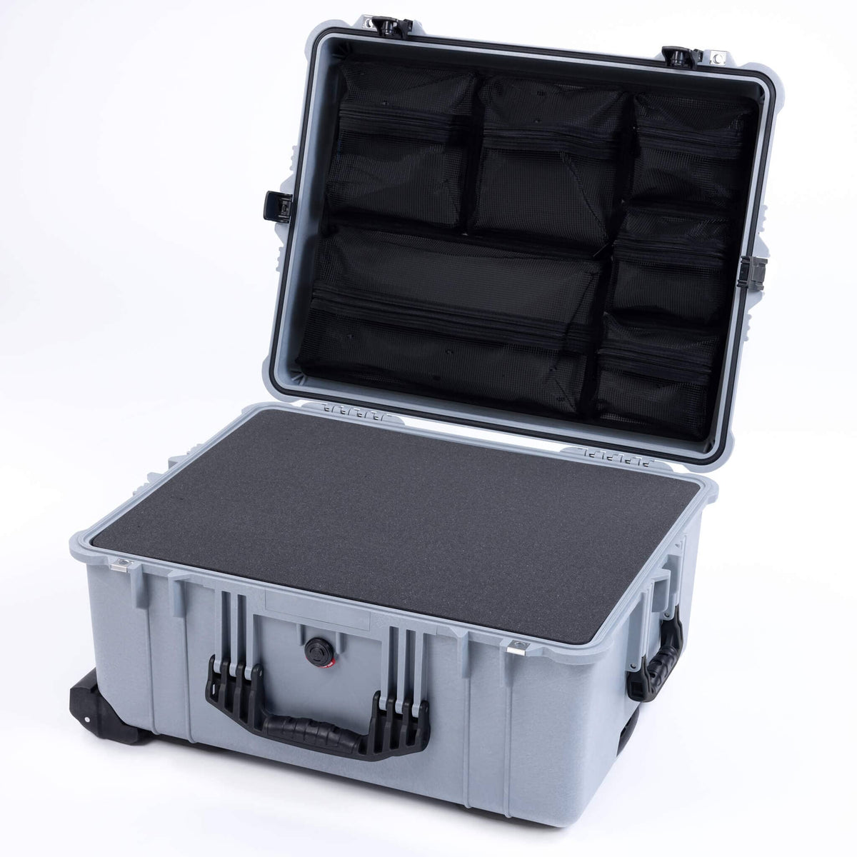 Pelican 1620 Case, Silver with Black Handles &amp; TSA Locking Latches (Copy) ColorCase 
