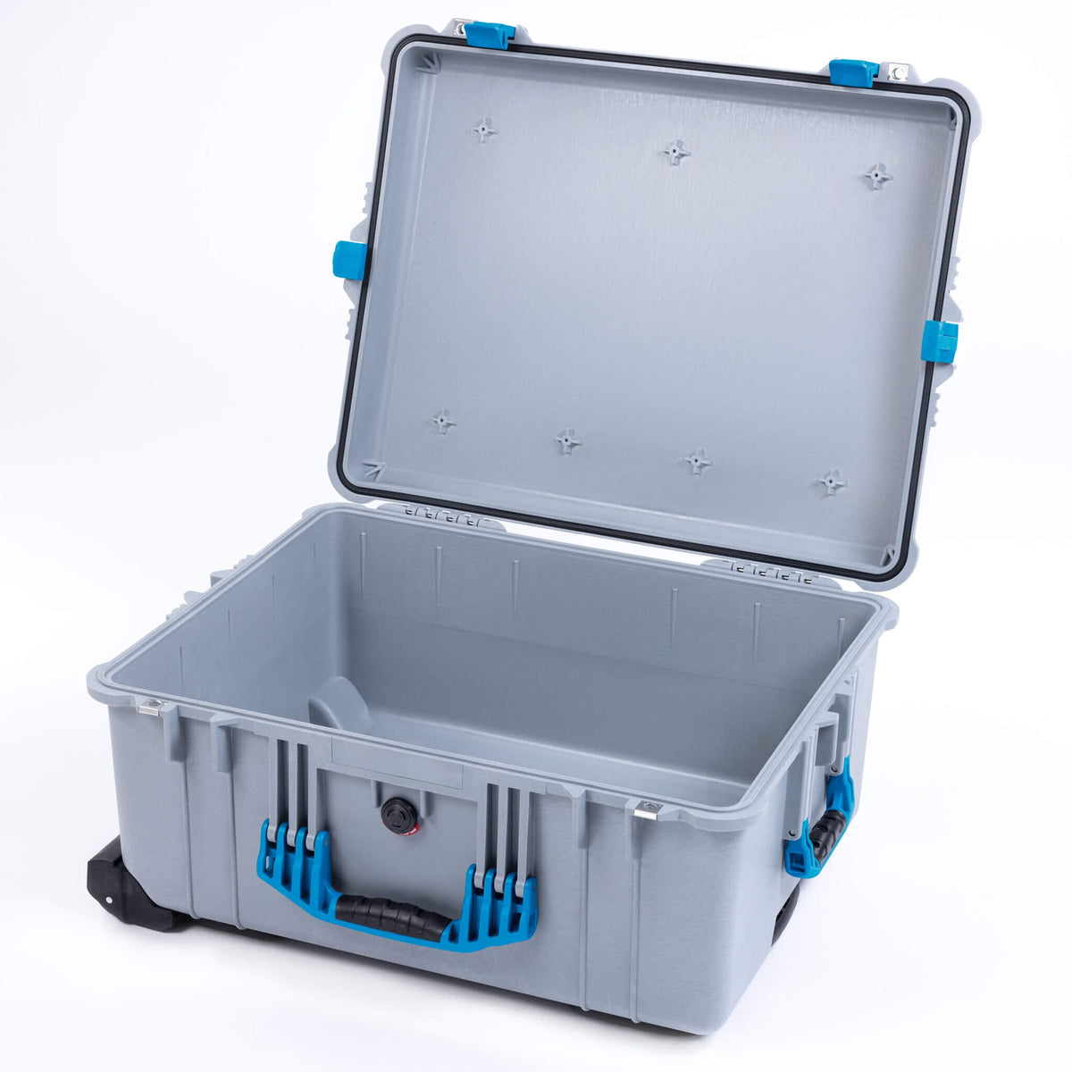 Pelican 1620 Case, Silver with Blue Handles &amp; Latches ColorCase 