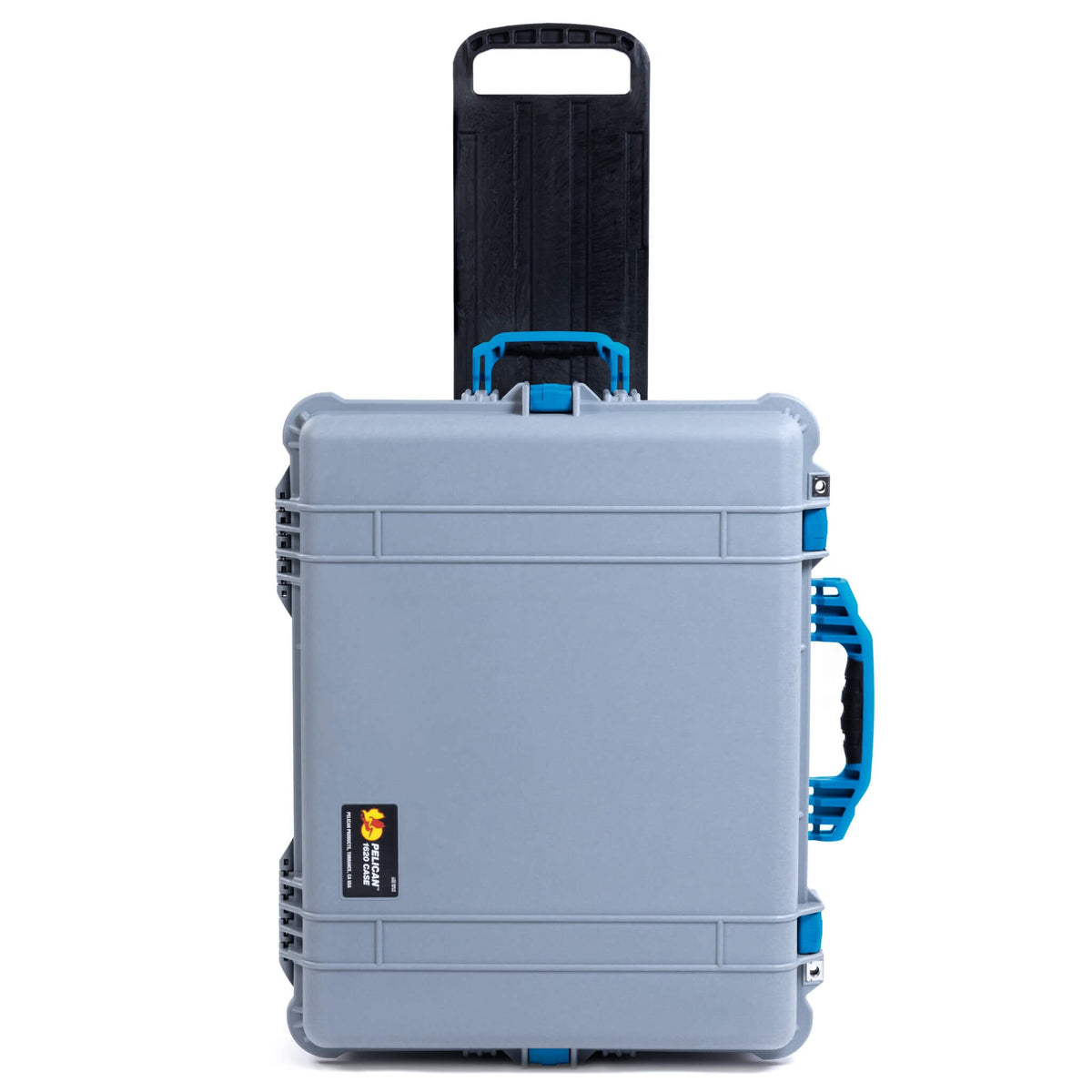 Pelican 1620 Case, Silver with Blue Handles &amp; Latches ColorCase 