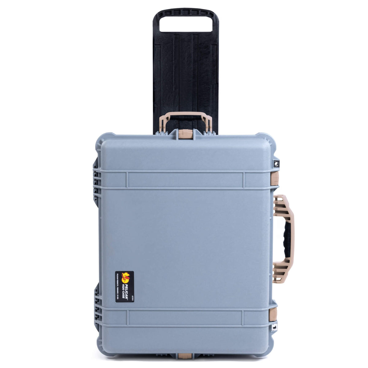 Pelican 1620 Case, Silver with Desert Tan Handles &amp; Latches ColorCase 