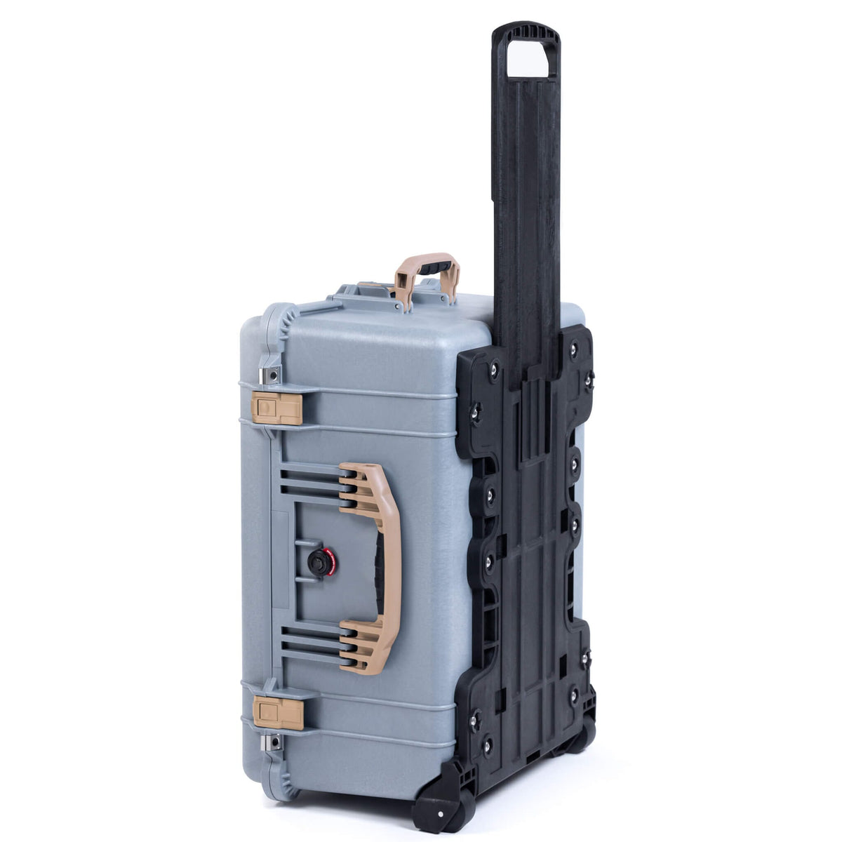 Pelican 1620 Case, Silver with Desert Tan Handles &amp; Push-Button Latches ColorCase 