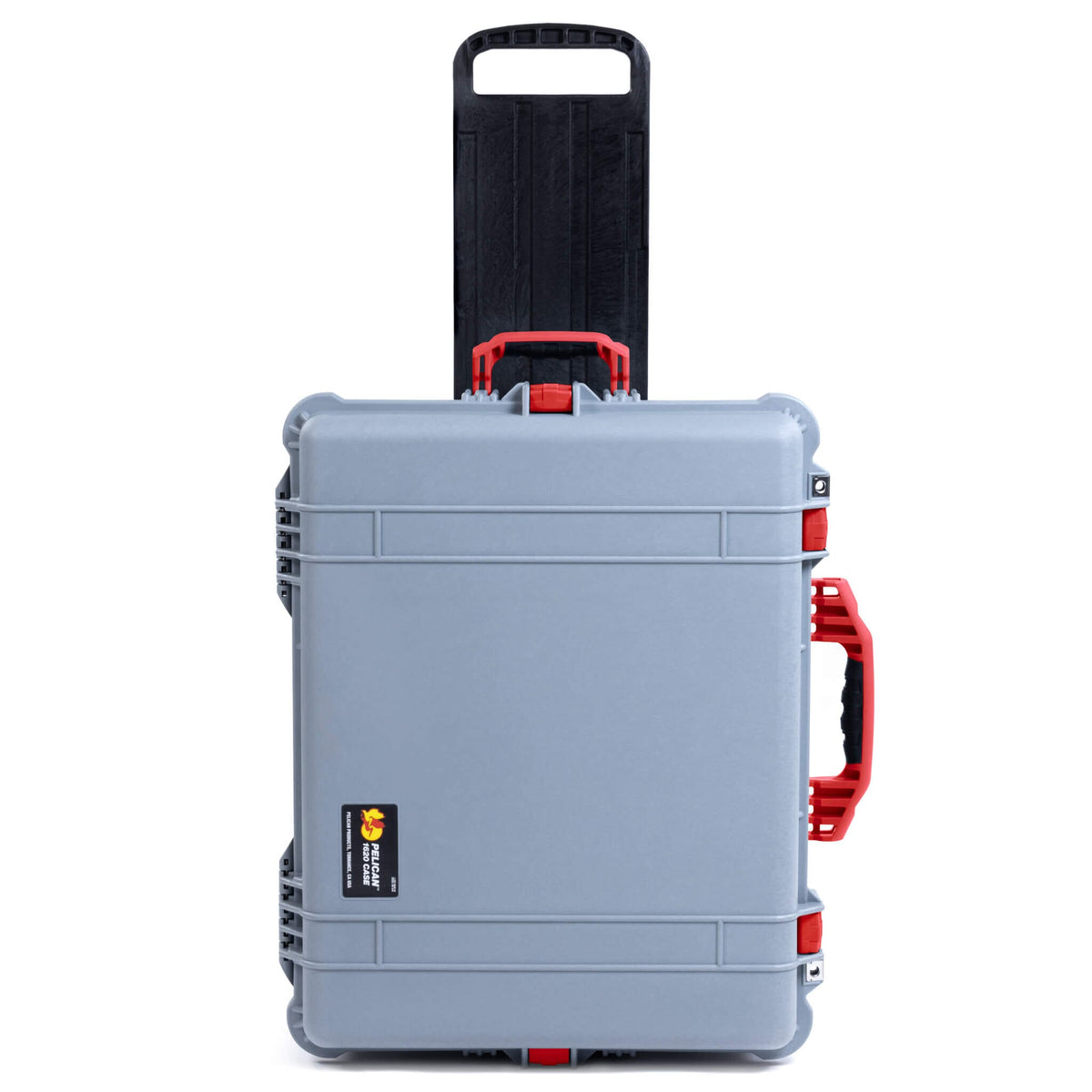 Pelican 1620 Case, Silver with Red Handles &amp; Latches ColorCase 