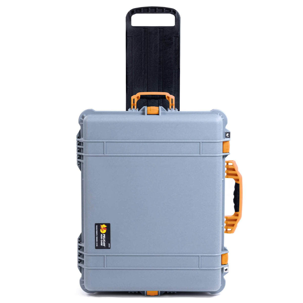 Pelican 1620 Case, Silver with Yellow Handles &amp; Latches ColorCase 