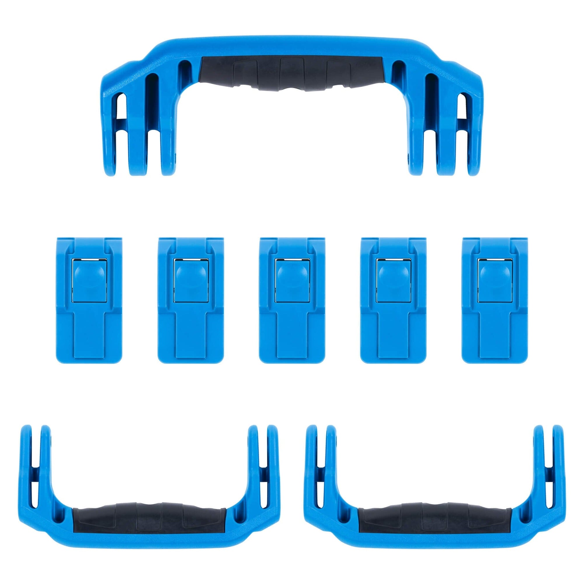 Pelican 1626 Air Replacement Handles & Latches, Blue (Set of 3 Handles, 5 Latches) ColorCase 